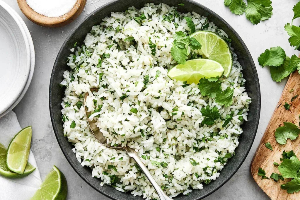 Spread of easy sides to serve with tacos on a table