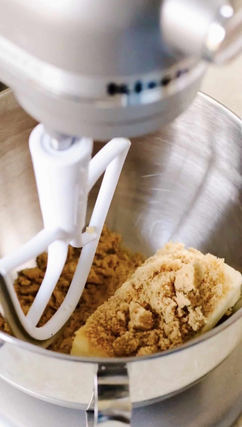 Butter and brown sugar creamed until light and fluffy